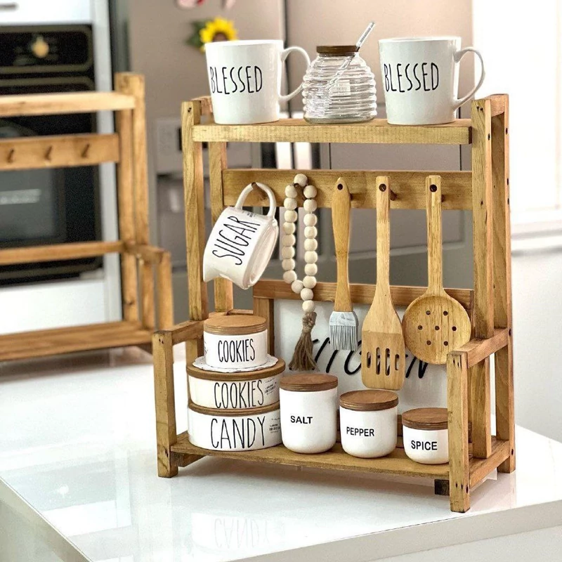 استند چوبی پاسماوری و کافی بار